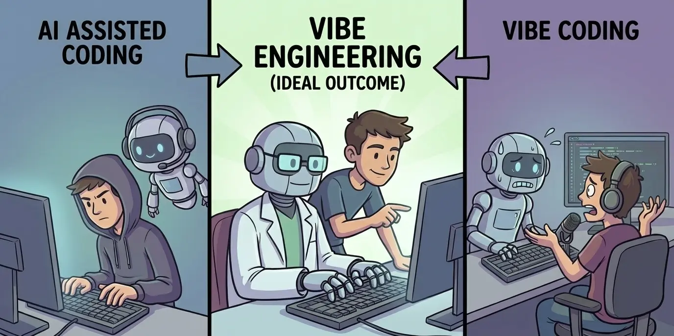 We should go from AI assisted coding to Vibe Engineering not Vibe Coding